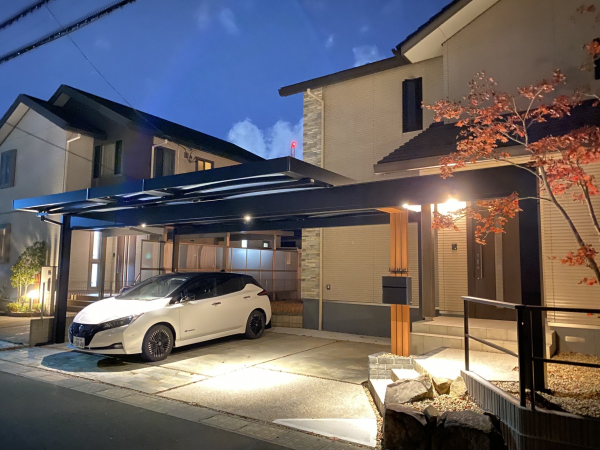 宮城県富谷市　スタイリッシュなファサードデザイン