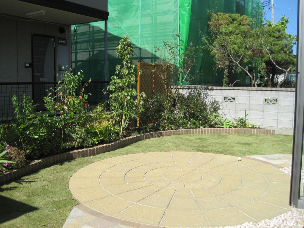 東松島市植栽工事　完成した様子