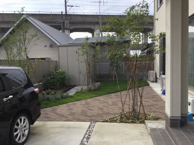 お庭　施工後